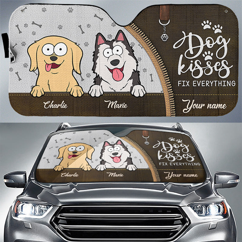 La vie est plus belle avec des bébés à fourrure ! Pare-soleil personnalisé pour pare-brise de voiture, protection de vitre de voiture, cadeau pour propriétaires et amoureux des animaux.