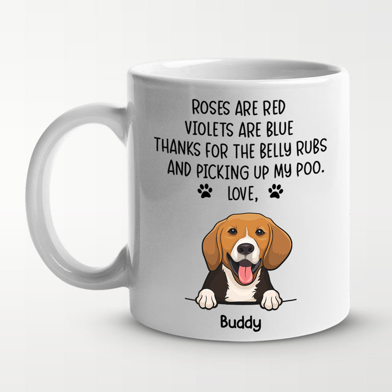 Tout ce dont vous avez besoin, c'est d'amour et d'un chien - Mug personnalisé pour chien - Cadeau de Noël pour les propriétaires d'animaux et les amoureux des animaux