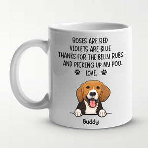 Tout ce dont vous avez besoin, c'est d'amour et d'un chien - Mug personnalisé pour chien - Cadeau de Noël pour les propriétaires d'animaux et les amoureux des animaux
