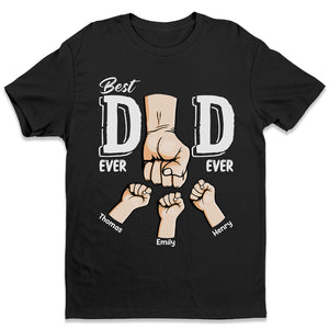 Meilleur papa de tous les temps - T-shirt, sweat à capuche, sweat-shirt unisexe personnalisé pour la famille - Cadeau de fête des pères et d'anniversaire pour papa