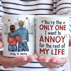 Je t'ai rencontré, je t'ai aimé, je t'aime - Tasse personnalisée pour couple - Cadeau pour mari et femme, anniversaire