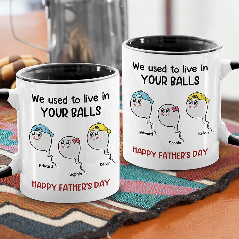 Merci de ne pas nous avoir avalés - Tasse personnalisée avec accents pour la famille - Cadeau pour la fête des pères, la fête des mères et un anniversaire pour papa et maman