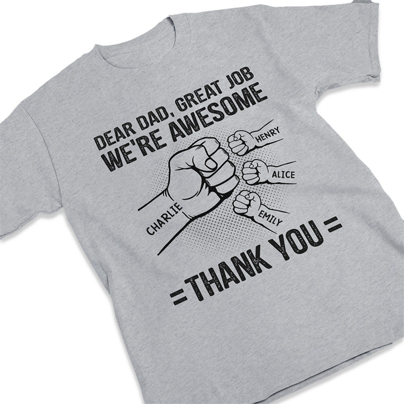 Mon père est mon héros, je suis son plus grand fan - T-shirt unisexe personnalisé, sweat à capuche, sweat-shirt - Cadeau de fête des pères, d'anniversaire pour papa