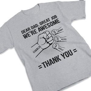 Mon père est mon héros, je suis son plus grand fan - T-shirt unisexe personnalisé, sweat à capuche, sweat-shirt - Cadeau de fête des pères, d'anniversaire pour papa