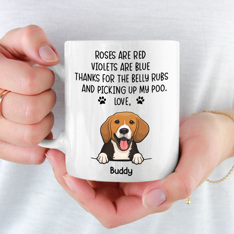 Tout ce dont vous avez besoin, c'est d'amour et d'un chien - Mug personnalisé pour chien - Cadeau de Noël pour les propriétaires d'animaux et les amoureux des animaux