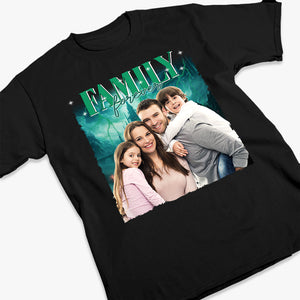 T-shirt, sweat à capuche et sweat-shirt unisexe personnalisé avec photo « La famille est éternelle » – Cadeau pour les membres de la famille