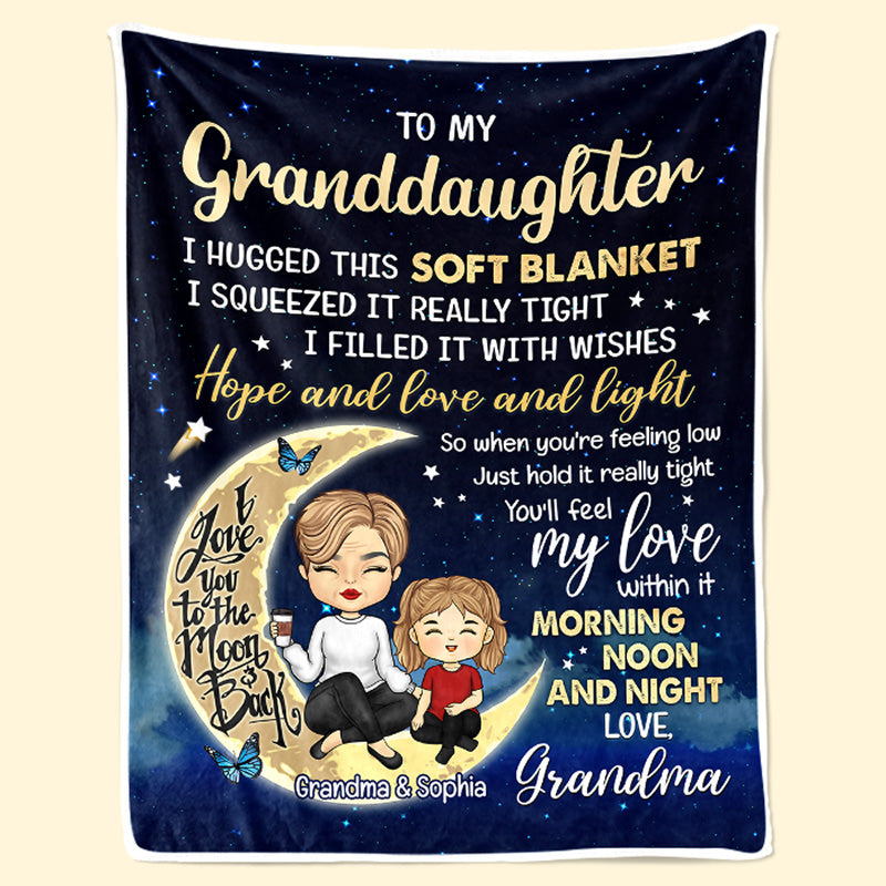 À ma petite-fille adorée - Couverture familiale personnalisée - Cadeau d'anniversaire de maman, grand-mère