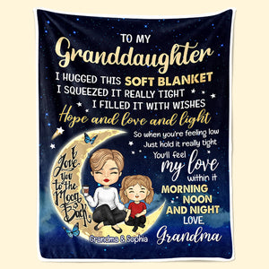 À ma petite-fille adorée - Couverture familiale personnalisée - Cadeau d'anniversaire de maman, grand-mère