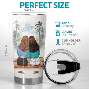 Je me battrais contre un ours pour toi - Gobelet personnalisé Bestie - Cadeau de Noël pour les meilleures amies, BFF, sœurs