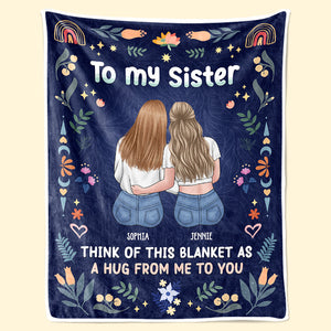 Un câlin de moi à toi - Couverture personnalisée Bestie - Cadeau pour meilleures amies, BFF, sœurs