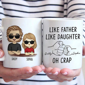 Like Father Like Daughter - Family Personalized Custom Mug - Gift For Family Members