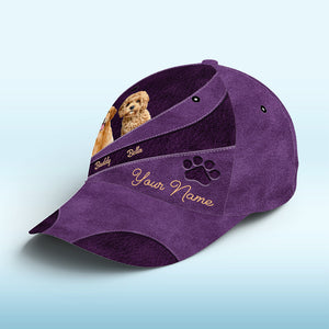 Casquette personnalisée avec photo « Les chiens ne me mordent jamais, juste les humains » - Casquette personnalisée pour chien et chat, imprimé intégral - Cadeau pour propriétaires et amoureux des animaux