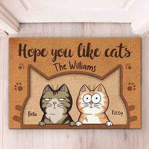 Keep Calm And Love Cats - Cat Personalized Custom Decorative Mat - Gift For Pet Owners, Pet Lovers