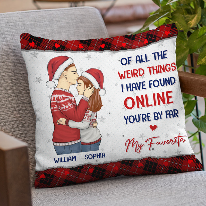 Je t'aime, je te garde - Oreiller personnalisé pour couple - Cadeau de Noël pour mari et femme, anniversaire