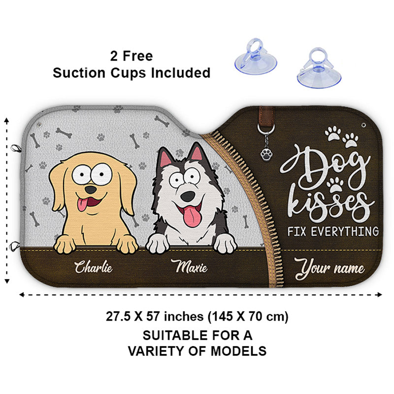 La vie est plus belle avec des bébés à fourrure ! Pare-soleil personnalisé pour pare-brise de voiture, protection de vitre de voiture, cadeau pour propriétaires et amoureux des animaux.