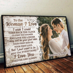 Photo personnalisée « Je veux juste être votre dernier tout » - Affiche horizontale personnalisée pour couple - Cadeau pour mari et femme, anniversaire