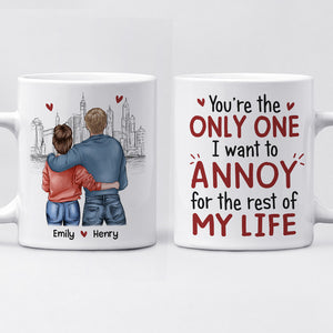 Je t'ai rencontré, je t'ai aimé, je t'aime - Tasse personnalisée pour couple - Cadeau pour mari et femme, anniversaire