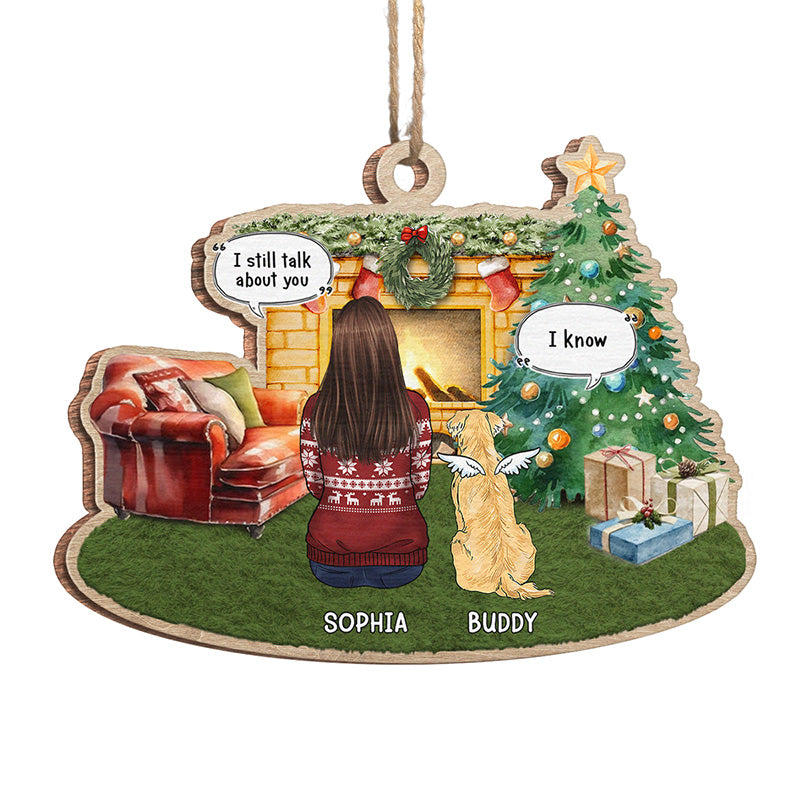 Une maison n'est pas un foyer sans empreintes de pattes - Ornement commémoratif personnalisé - Forme en bois personnalisée - Cadeau de Noël, cadeau de condoléances pour les propriétaires d'animaux et les amoureux des animaux