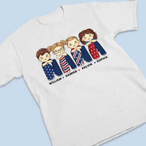 Grateful To Be Called Mom Grandma - Family Personalized Custom Unisex T-shirt, Hoodie, Sweatshirt - 4th Of July, Birthday Gift For Mom, Grandma