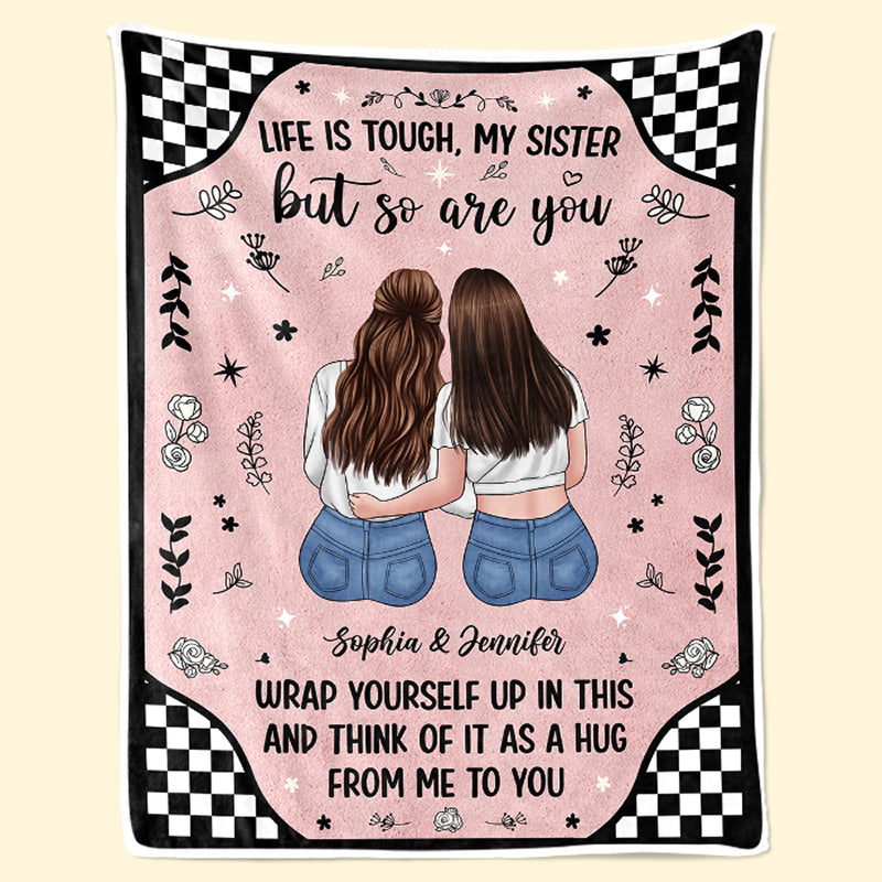 Toujours ma sœur, pour toujours mon amie - Couverture personnalisée pour la famille - Cadeau pour frères et sœurs