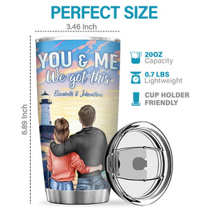 Tu es le seul que je veux ennuyer - Verre personnalisé pour couple - Cadeau pour mari et femme, anniversaire