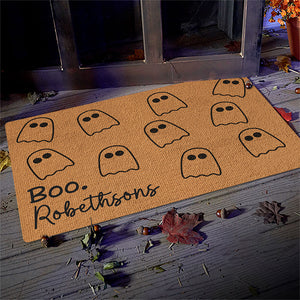 Un plaisir familial incroyable pour la nuit d'Halloween ! Tapis décoratif personnalisé pour la maison ! Cadeau d'Halloween pour les membres de la famille