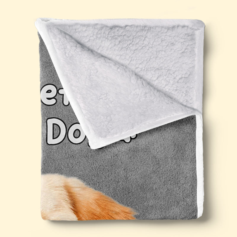Couverture personnalisée pour bébé avec photo : La vie est meilleure avec des chiens et des chats ! Cadeau pour les propriétaires et les amoureux des animaux.