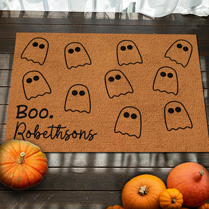 Un plaisir familial incroyable pour la nuit d'Halloween ! Tapis décoratif personnalisé pour la maison ! Cadeau d'Halloween pour les membres de la famille