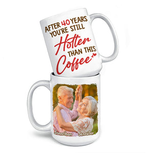 Photo personnalisée « Tu es toujours plus sexy que ça » - Tasse personnalisée pour couple - Cadeau pour mari et femme, anniversaire