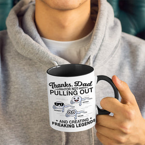 Merci de nous avoir accueillis - Tasse personnalisée avec accents pour la famille - Cadeau pour la fête des pères et l'anniversaire de papa