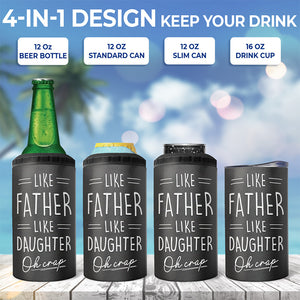 Ce type est un papa génial - Gobelet isotherme personnalisé 4 en 1 pour la famille - Cadeau d'anniversaire pour papa