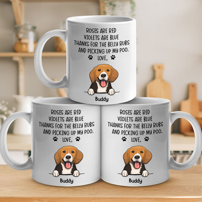 Tout ce dont vous avez besoin, c'est d'amour et d'un chien - Mug personnalisé pour chien - Cadeau de Noël pour les propriétaires d'animaux et les amoureux des animaux