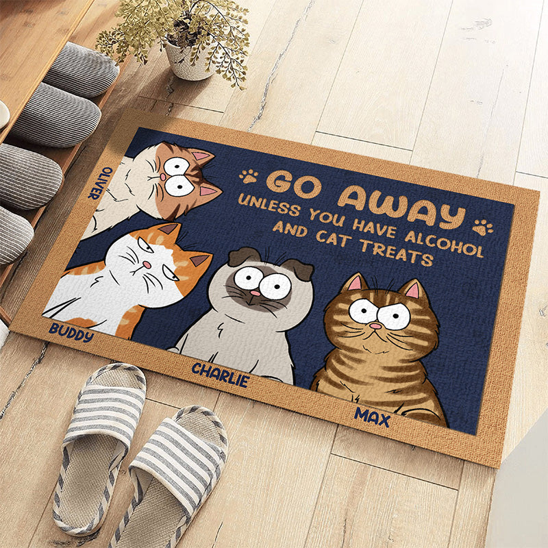 Les chats dominent le monde - Tapis décoratif personnalisé pour la maison - Cadeau de pendaison de crémaillère, cadeau pour les propriétaires d'animaux et les amoureux des animaux