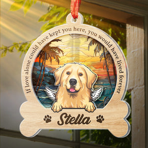 Tu aurais vécu éternellement - Ornement attrape-soleil personnalisé commémoratif - Forme personnalisée en acrylique - Cadeau de condoléances pour les propriétaires d'animaux et les amoureux des animaux