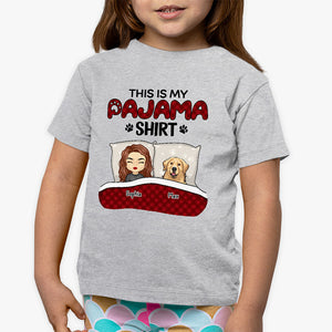 T-shirt pyjama « This Is Kid » - T-shirt personnalisé pour chien - Cadeau pour enfants, propriétaires d'animaux et amoureux des animaux