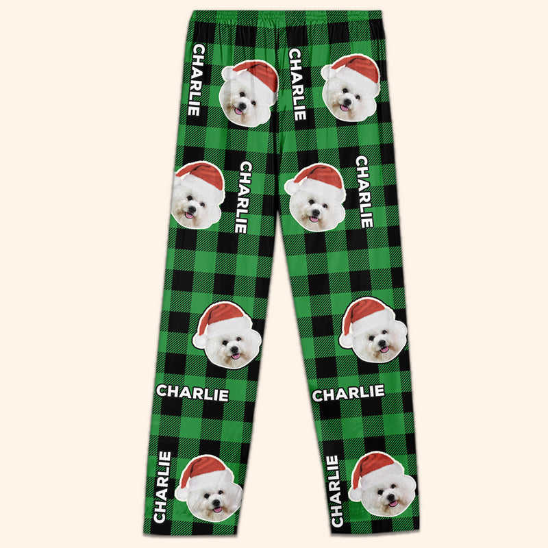 Pyjama personnalisé avec photo de Noël et de la fourrure - Pyjama personnalisé avec photo de visage pour chien et chat - Nouveauté, cadeau de Noël pour les propriétaires et les amoureux des animaux