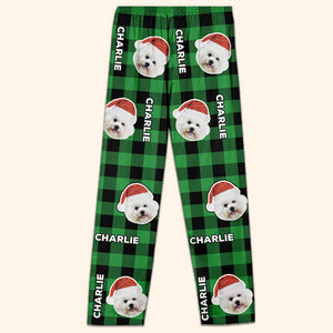 Pyjama personnalisé avec photo de Noël et de la fourrure - Pyjama personnalisé avec photo de visage pour chien et chat - Nouveauté, cadeau de Noël pour les propriétaires et les amoureux des animaux