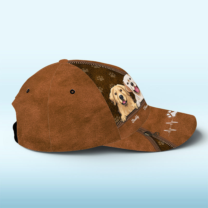 Les chiens sont les meilleures personnes - Casquette personnalisée pour chien et chat, casquette classique à imprimé intégral - Cadeau pour propriétaires et amoureux des animaux