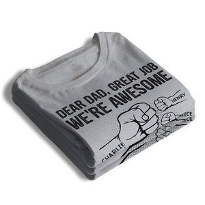 Mon père est mon héros, je suis son plus grand fan - T-shirt unisexe personnalisé, sweat à capuche, sweat-shirt - Cadeau de fête des pères, d'anniversaire pour papa