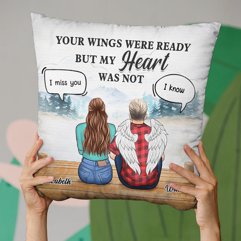 Je suis toujours là pour toi - Coussin personnalisé commémoratif - Cadeau de condoléances pour les membres de la famille