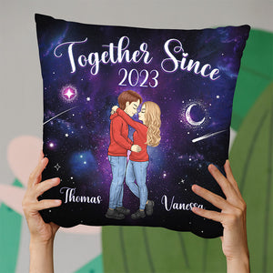 Mon endroit préféré est à côté de toi - Coussin personnalisé pour couple - Cadeau pour mari et femme, anniversaire