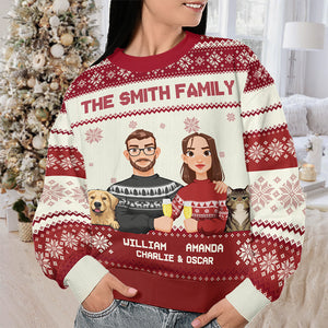 Joyeux Noël, sale animal ! Sweat-shirt personnalisé pour chien et chat, pull en laine unisexe, cadeau de Noël pour les propriétaires et les amoureux des animaux.