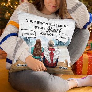 Je suis toujours là pour toi - Coussin personnalisé commémoratif - Cadeau de condoléances pour les membres de la famille