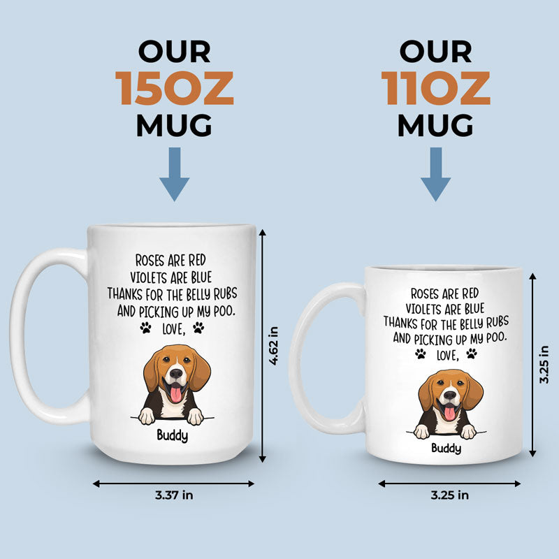 Tout ce dont vous avez besoin, c'est d'amour et d'un chien - Mug personnalisé pour chien - Cadeau de Noël pour les propriétaires d'animaux et les amoureux des animaux