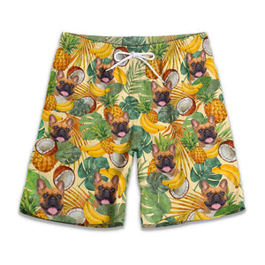 Custom Photo A Little Vitamin Sea - Dog & Cat Personalized Custom Tropical Hawaiian Aloha Men Beach Shorts - Summer Vacation Gift, Birthday Party Gift For Pet Owners, Pet Lovers