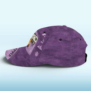 Le camping est ma thérapie ! Casquette de camping personnalisée, imprimé intégral, cadeau pour les amateurs de camping.