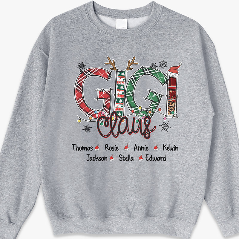 Mes petits-enfants ont mis la joie dans mon Noël - T-shirt unisexe personnalisé, sweat à capuche, sweat-shirt - Cadeau de Noël pour maman, grand-mère