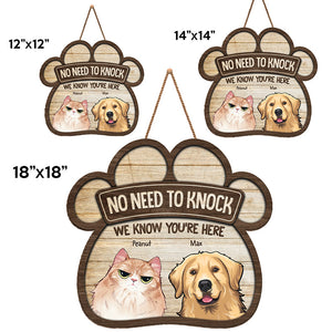 This House Is Ruled By Us - Dog & Cat Personalized Custom Shaped Home Decor Wood Sign - House Warming Gift For Pet Owners, Pet Lovers