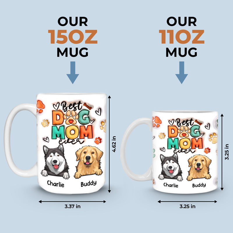 Eat Sleep Pet Dogs Repeat - Dog Personalized Custom 3D Inflated Effect Printed Mug - Gift For Pet Owners, Pet Lovers