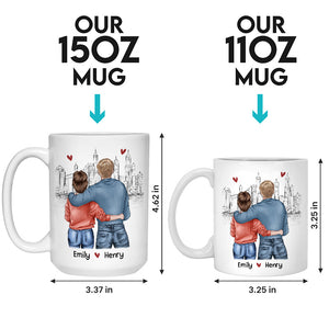 Je t'ai rencontré, je t'ai aimé, je t'aime - Tasse personnalisée pour couple - Cadeau pour mari et femme, anniversaire